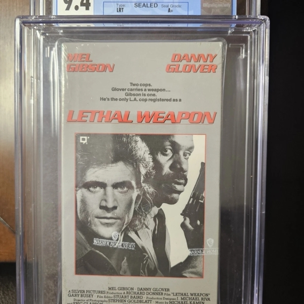 1991 VHS Lethal Weapon CGC 9.4 A+ Seal Graded